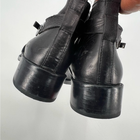 French Connection Yuri black leather boots shoes size 38.5/7.5 NWOT - Picture 10 of 15